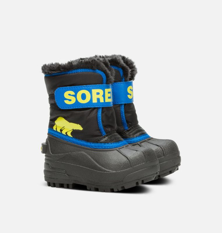 Botas Nieve Sorel Niños - Toddler Commander™ Negras/Azules - 58703-DXVT